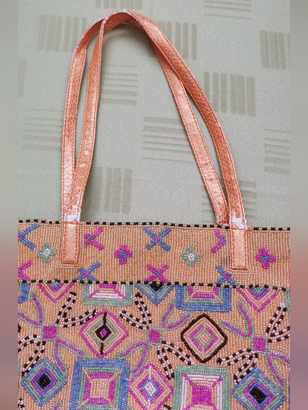 FENDI luxury  vintage beaded tote bag . - Picture 8 of 9